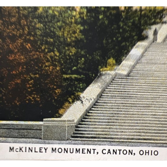 Postcard McKinley Monument Canton Ohio Unposted Landmark Building Vintage - Picture 2 of 4